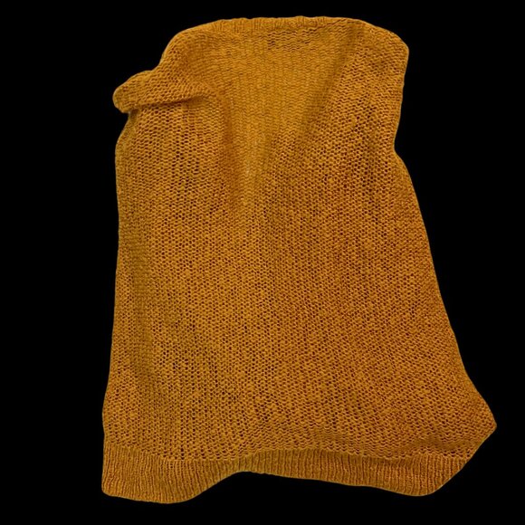 Wooden Ships Mohair & Wool Goldenrod Cardigan Sweater with Buttons Size M - Picture 4 of 7